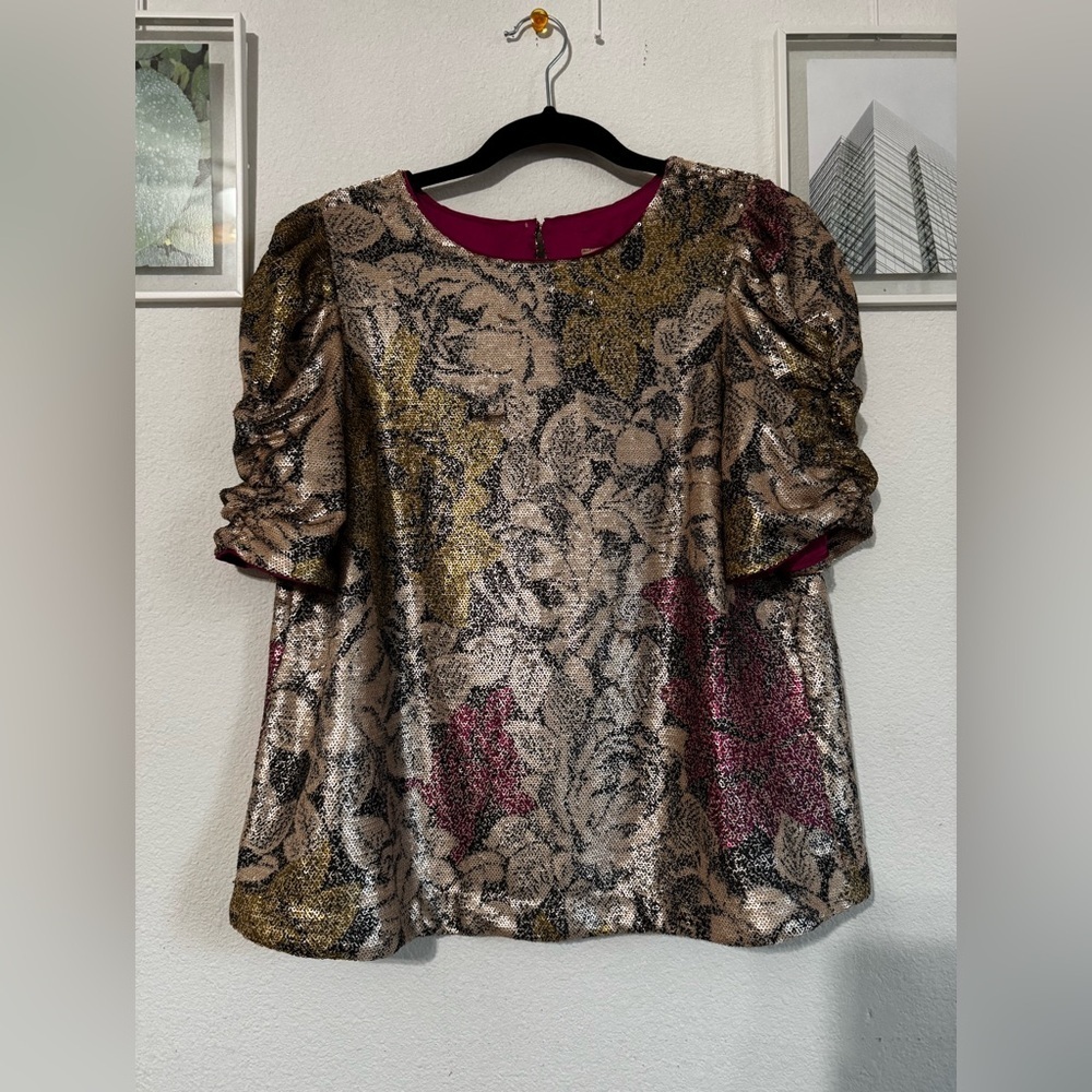 Anthropologie sequined blouse - Picture 2 of 9